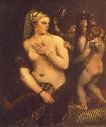 TIZIANO Vecellio Venus at her Toilet china oil painting reproduction